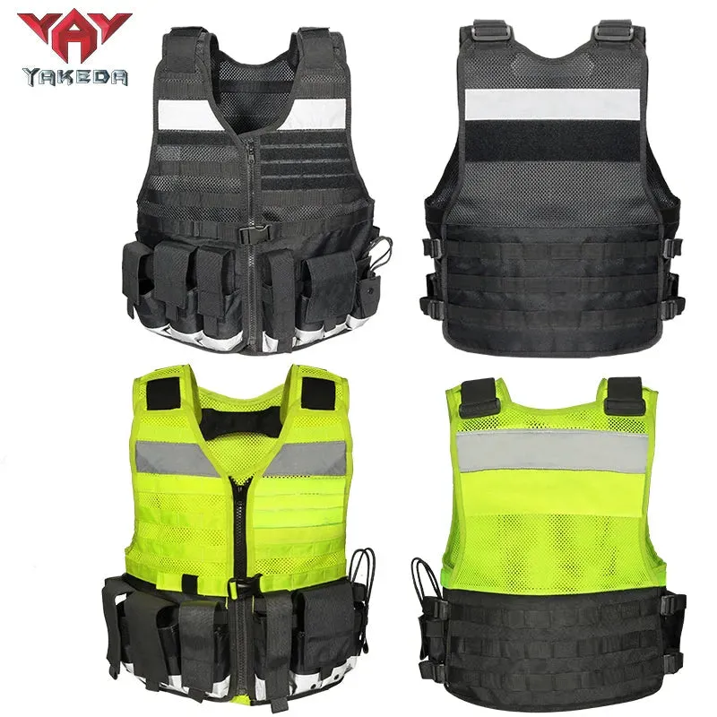 VT-1065 Yakeda Custom Stab-Resistant Reflective Vest Outdoor Molle System Onboard Safety Tactical Vest