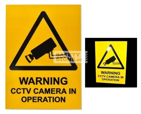 Warning CCTV Camera In Operation (W142_ACR)