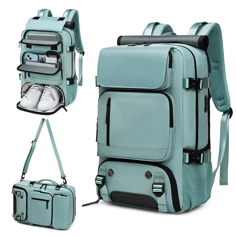 Waterproof 16-Inch Business Laptop Backpack for Women - Versatile Travel Companion for Hiking and Camping