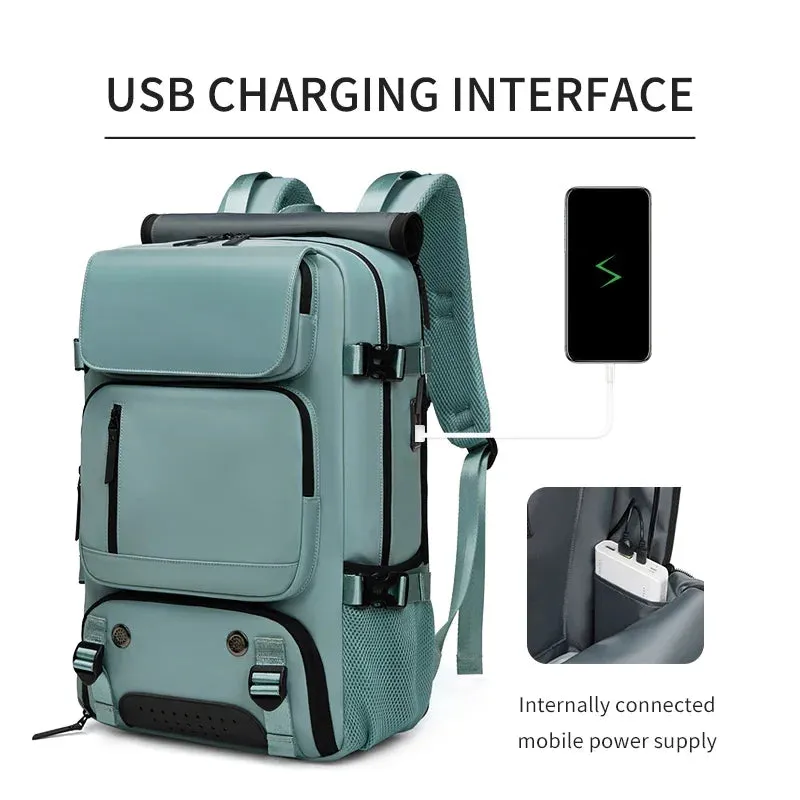 Waterproof 16-Inch Business Laptop Backpack for Women - Versatile Travel Companion for Hiking and Camping