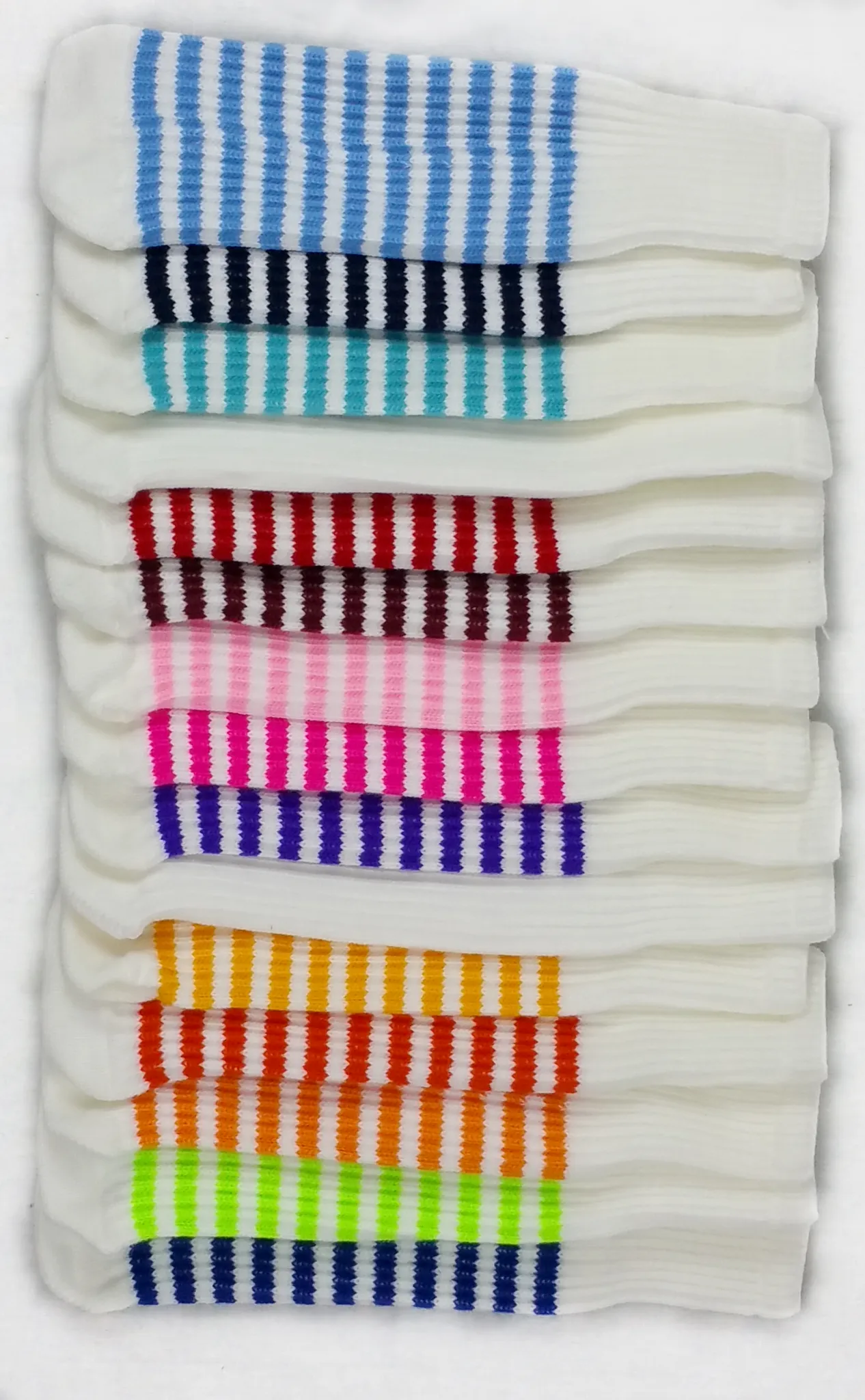 White and Purple Club Sock Golf Headcover
