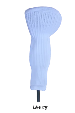 White Club Sock Golf Headcover