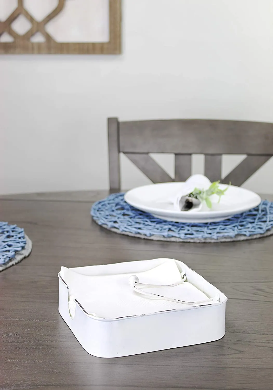 White Enamel Napkin Holder (Case of 48)