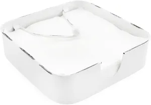 White Enamel Napkin Holder (Case of 48)