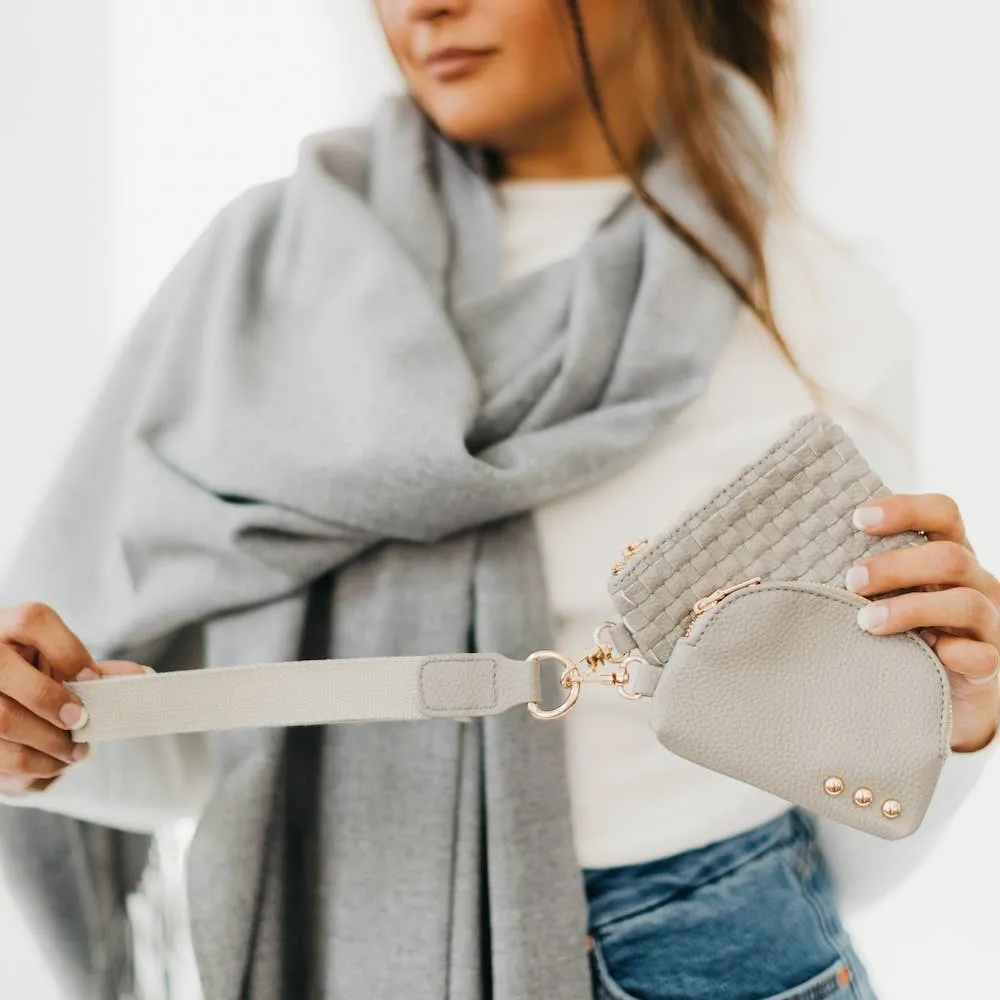 Wonderlust Woven Dual Pouch Wristlet STOCKING STUFFER