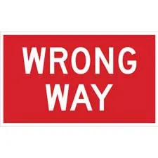 Wrong Way Sign/ Buy online