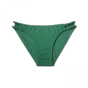 Xhilaration Women's Ribbed Ring Hipster Bikini Bottom