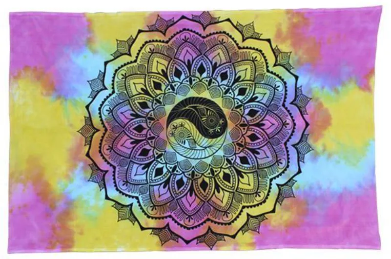 Yin-Yang Mandala Tapestry