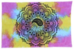 Yin-Yang Mandala Tapestry