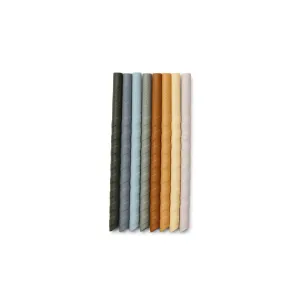 Zoe Silicone Straw Set 8 Pack - Blue multi mix
