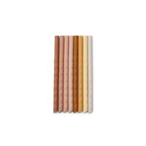 Zoe Silicone Straw Set 8 Pack - Rose multi mix